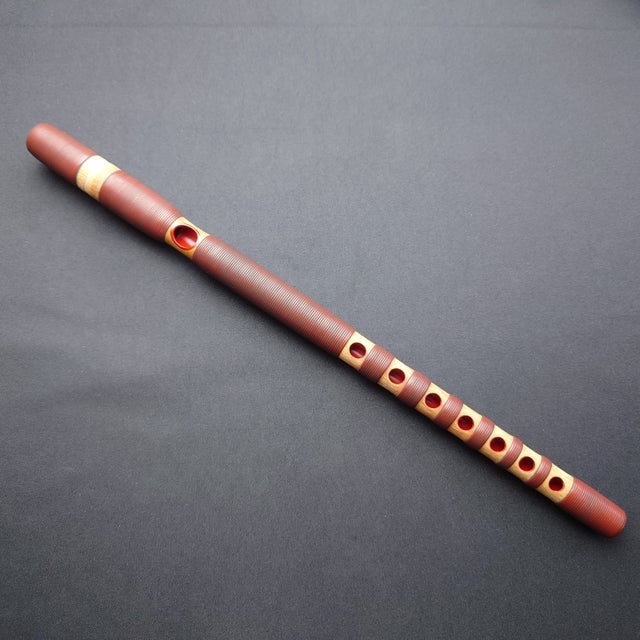 能管 (煤竹製 籐巻) : 龍笛 竜笛 神楽笛 横笛 篳篥 高麗笛 雅楽 龍笛